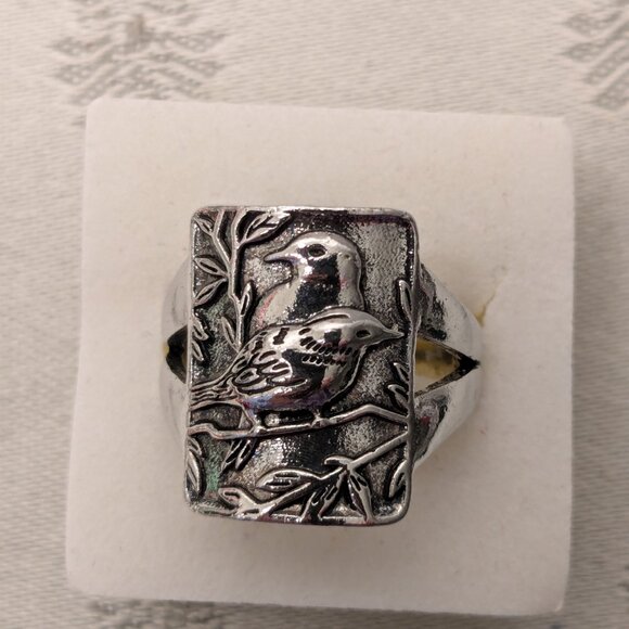 New! 2 Bird Ring - Unique and Unusual Size 9.5 - Picture 2 of 5